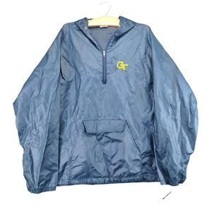 Vintage Mvp Gt Georgia Tech Blue 1/4 Zip Windbrea… - image 1